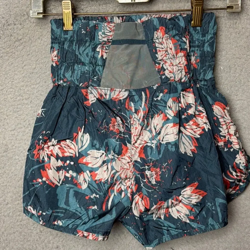Free People Movement The Way Home Shorts Empire Jewel Floral Size S Athleisure - Picture 4 of 9